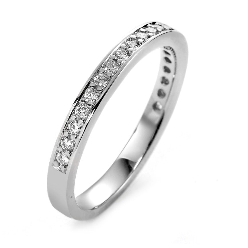 Minnesring 750/18 K vitguld diamant vit, 0.25 ct, 21 stenar, [Brillant], w-si