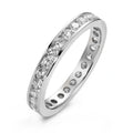 Minnesring 750/18 K vitguld diamant vit, 1 ct, 28 stenar, [Brillant], w-si