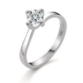 Solitärring 750/18 K vitguld diamant vit, 0.25 ct, [Brillant], w-si