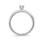 Solitärring 750/18 K vitguld diamant vit, 0.20 ct, [Brillant], w-si Ø3 mm