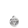 Hängsmycke 750/18 K vitguld diamant vit, 0.20 ct, [Brillant], w-si Ø5.5 mm