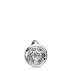 Hängsmycke 750/18 K vitguld diamant vit, 0.20 ct, [Brillant], w-si Ø5.5 mm