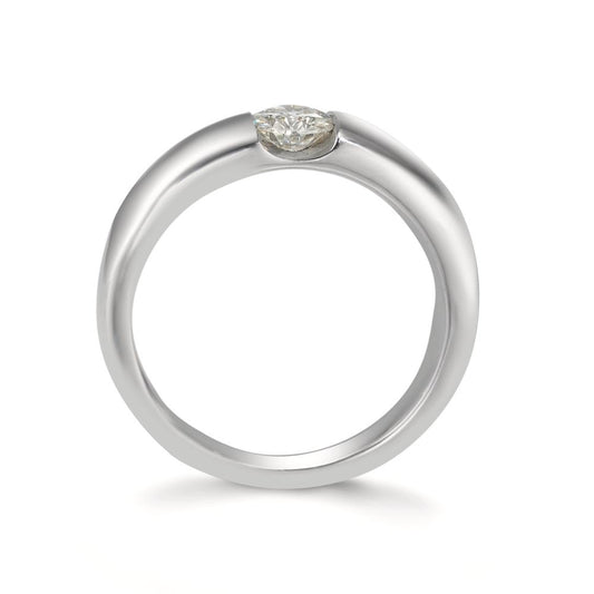 Solitärring 375/9 K vitguld Moissanit