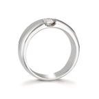 Solitärring 375/9 K vitguld Moissanit