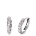 Hopfällbara örhängen 750/18 K vitguld diamant 0.24 ct, 38 stenar, si