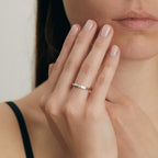 Solitärring 750/18 K vitguld diamant 0.03 ct, w-si