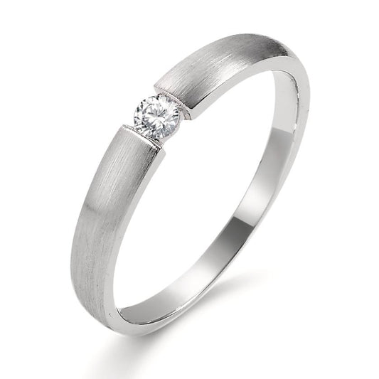 Solitärring 750/18 K vitguld diamant 0.06 ct, w-si