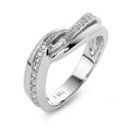 Finger ring 750/18 K vitguld diamant 0.28 ct, 24 stenar, w-si