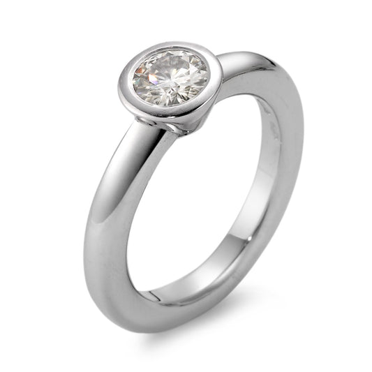 Finger ring 750/18 K vitguld Moissanit Ø5.5 mm