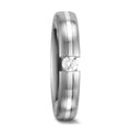Partnerring 585/14 K vitguld diamant vit, 0.10 ct, w-si