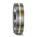 Partnerring 500 palladium, 585/14 K gult guld diamant vit, 0.025 ct, w-si