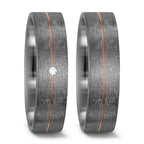 Partnerring 500 palladium, 585/14 K rött guld
