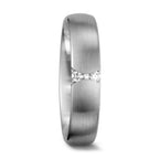 Partnerring 750/18 K vitguld diamant vit, 0.055 ct, 3 stenar, tw-vsi
