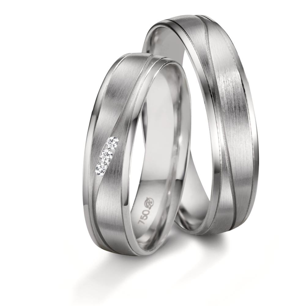 Partnerring 750/18 K vitguld