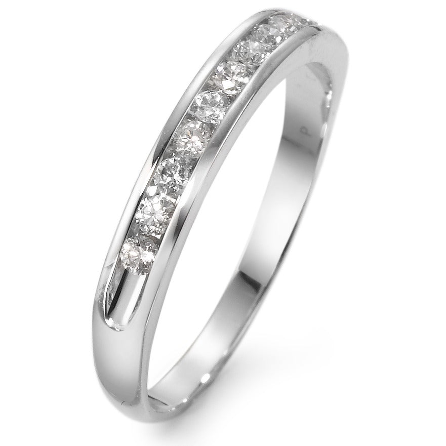 Minnesring 750/18 K vitguld diamant vit, 0.25 ct, 11 stenar, w-si
