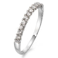 Minnesring 750/18 K vitguld diamant vit, 0.25 ct, 11 stenar, w-si