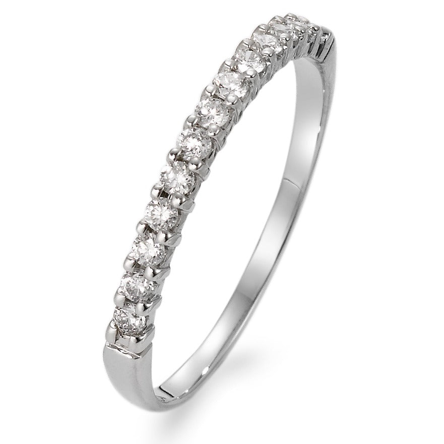 Minnesring 750/18 K vitguld diamant vit, 0.20 ct, 13 stenar, w-si