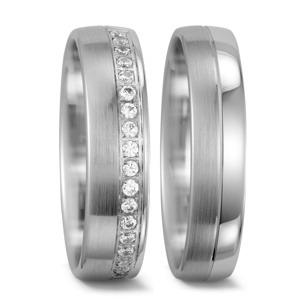 Partnerring 750/18 K vitguld