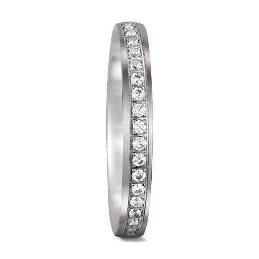 Partnerring 750/18 K vitguld diamant 0.23 ct, 23 stenar, tw-si
