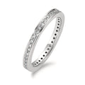 Minnesring 750/18 K vitguld diamant vit, 0.25 ct, 42 stenar, [Brillant], w-si
