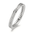 Minnesring 750/18 K vitguld diamant vit, 0.33 ct, 42 stenar, [Brillant], w-si