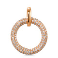 Hängsmycke 750/18 K rött guld diamant vit, 0.50 ct, 125 stenar, [Brillant], tw-vsi Ø18 mm