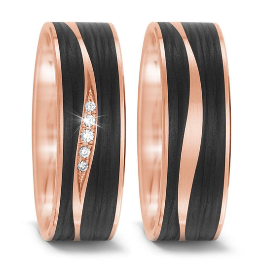 Partnerring 585/14 K roséguld, Kol