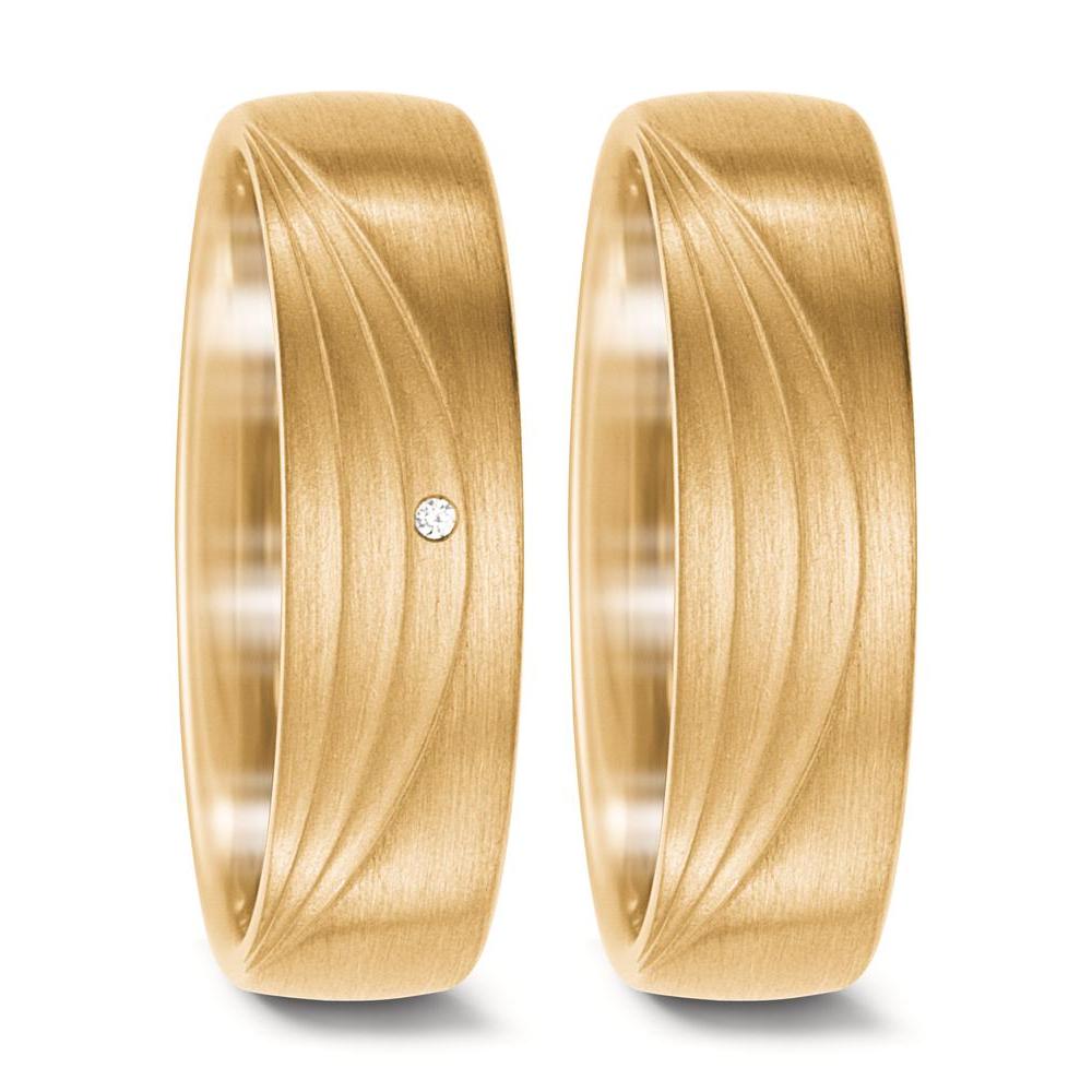 Partnerring 750/18 K gult guld