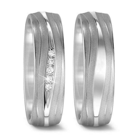 Partnerring 750/18 K vitguld