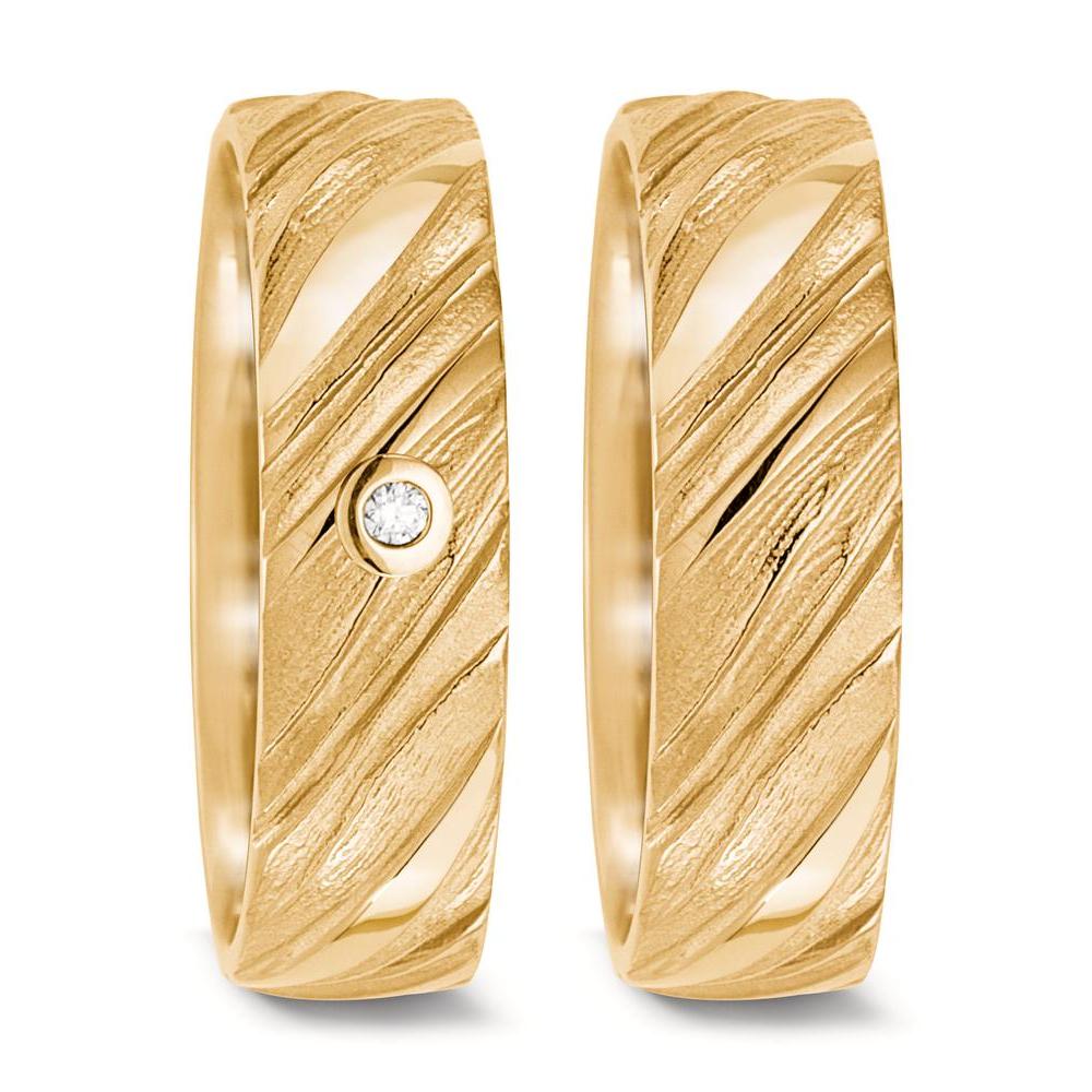 Partnerring 750/18 K gult guld