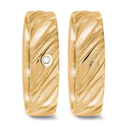 Partnerring 750/18 K gult guld