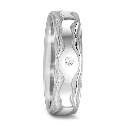 Partnerring 750/18 K vitguld diamant 0.045 ct, w-si