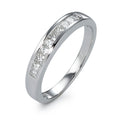 Finger ring 750/18 K vitguld diamant 0.32 ct, 10 stenar, w-si