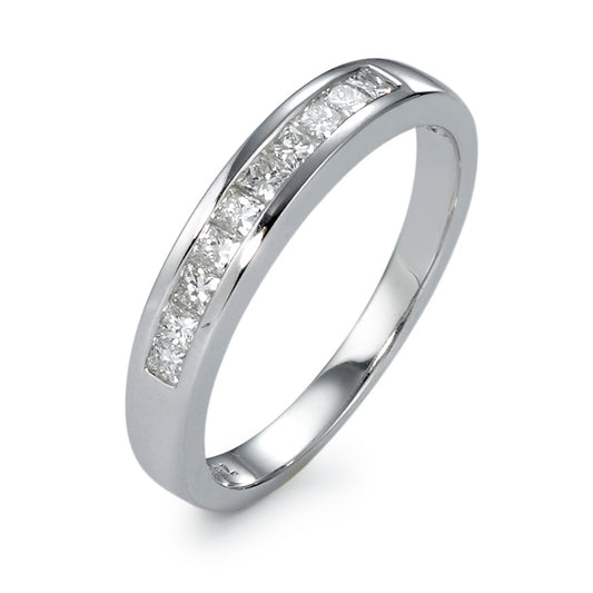 Finger ring 750/18 K vitguld diamant 0.32 ct, 10 stenar, w-si