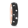 Finger ring 750/18 K roséguld, Kol diamant 0.36 ct, 16 stenar, w-si