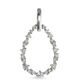 Hängsmycke 750/18 K vitguld diamant vit, 0.33 ct, 23 stenar, [Brillant], w-si