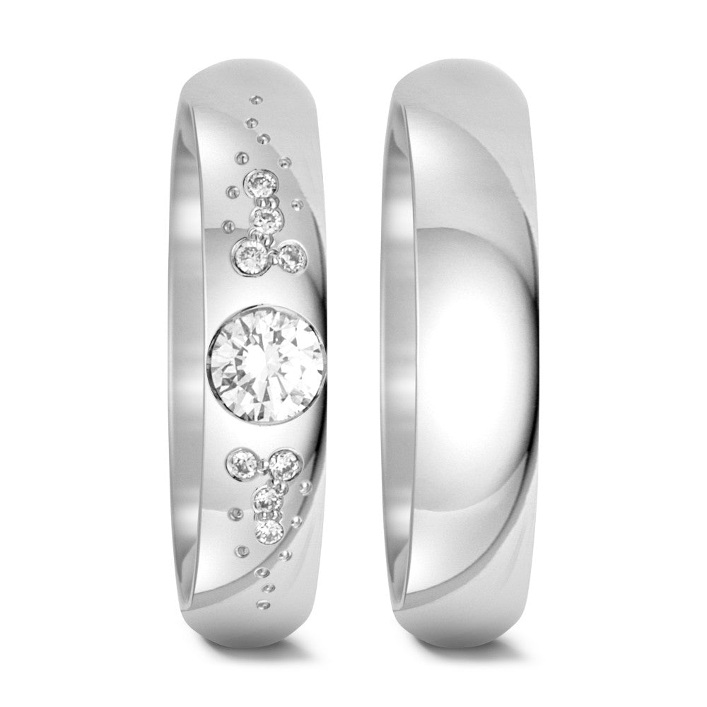 Partnerring 750/18 K vitguld