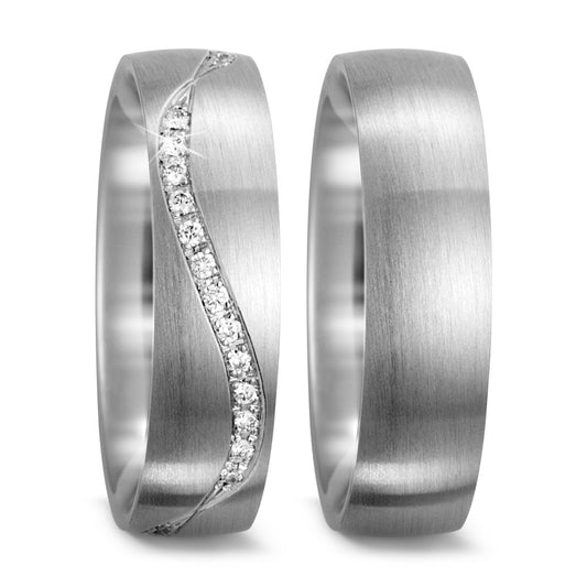 Partnerring 750/18 K vitguld