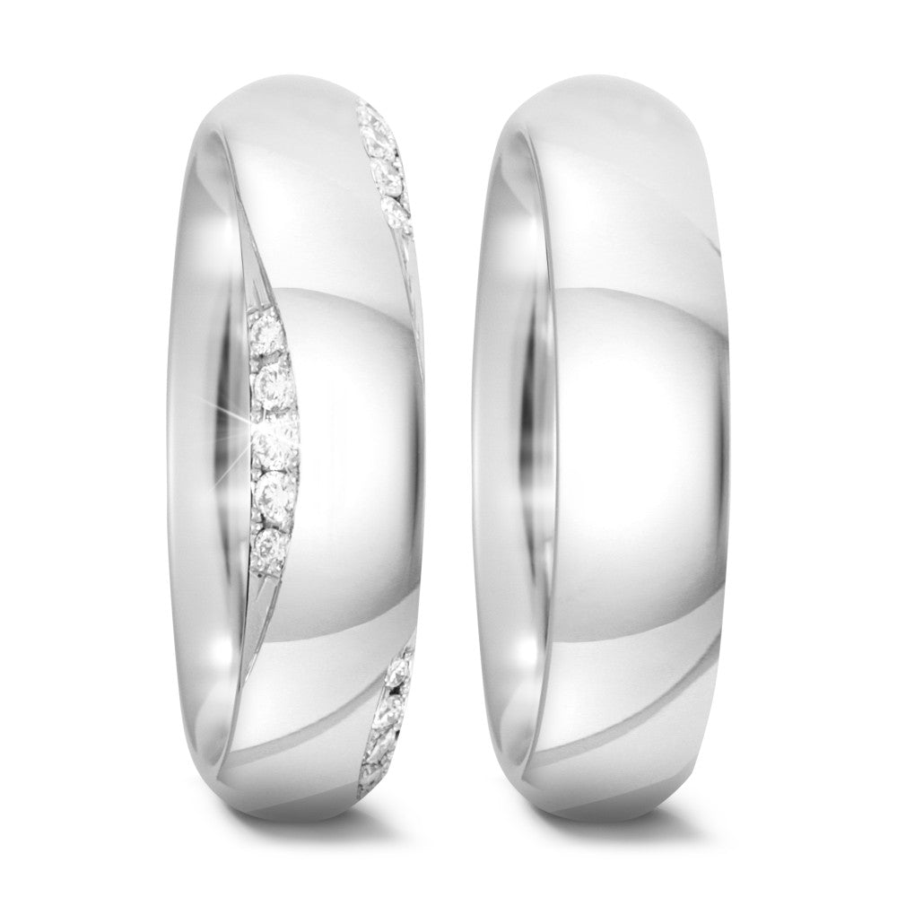 Partnerring 750/18 K vitguld