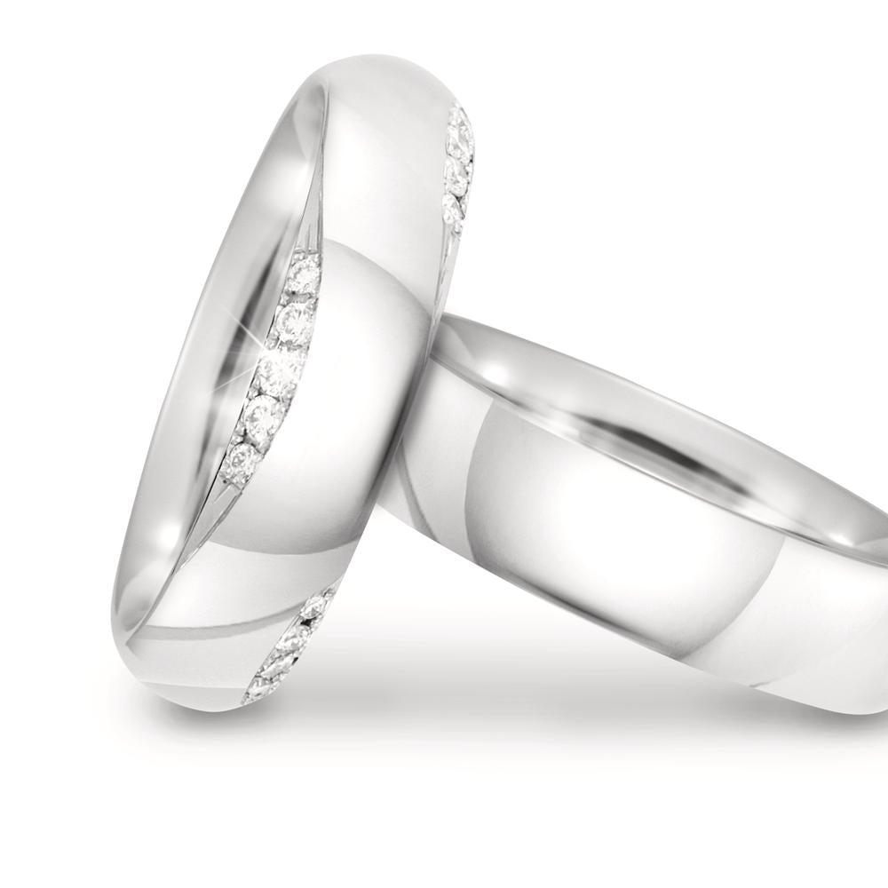 Partnerring 750/18 K vitguld