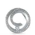 Hängsmycke 750/18 K vitguld diamant 0.30 ct, 50 stenar, [Brillant], w-si Ø16 mm