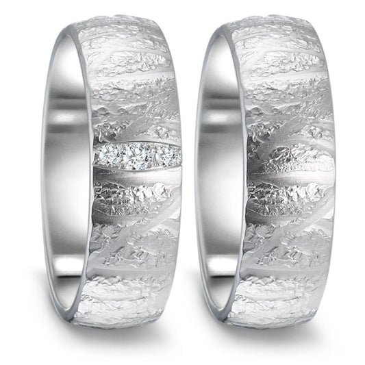 Partnerring 750/18 K vitguld