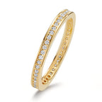 Minnesring 375/9 K gult guld Zirkoniumoxid