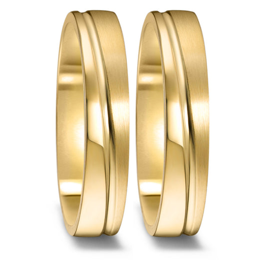 Partnerring 750/18 K gult guld