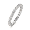 Minnesring Silver Zirkoniumoxid rodiumpläterad