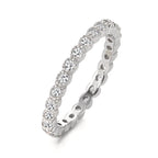 Minnesring Silver Zirkoniumoxid rodiumpläterad