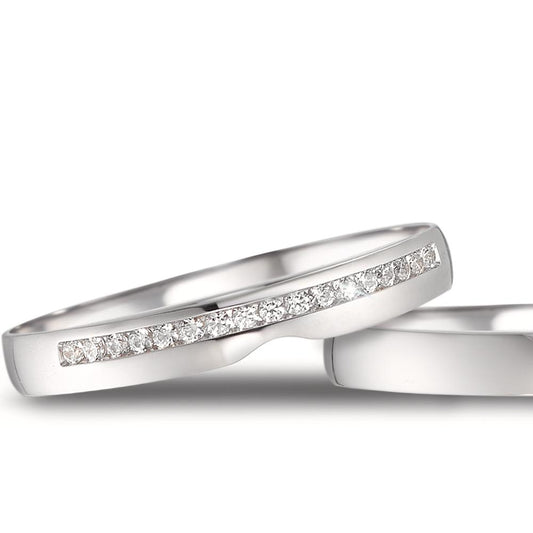 Partnerring 750/18 K vitguld