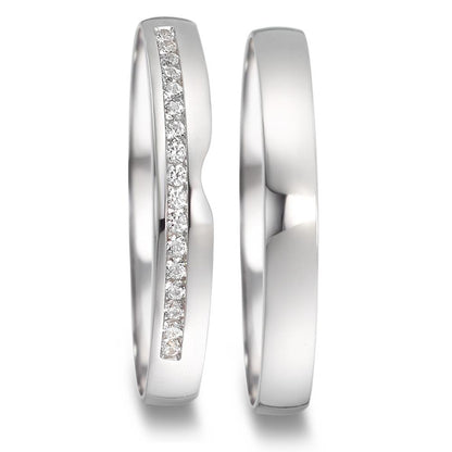 Partnerring 750/18 K vitguld