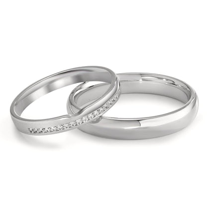 Partnerring 750/18 K vitguld