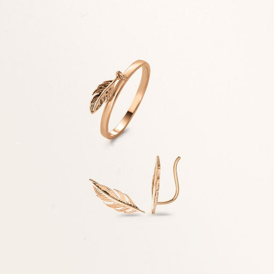 Finger ring Brons guldpläterad